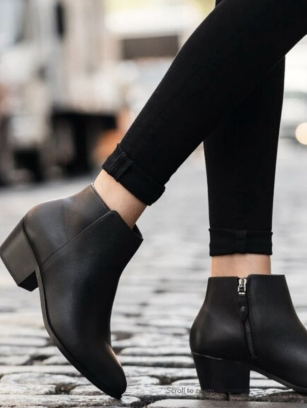 Thursday Boot Company Downtown Bootie Black Leather Women's Sz 9 Classic Minimal